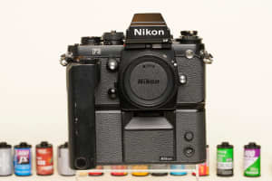 Nikon F3HP with motor 35mm Film Camera Black Body Only