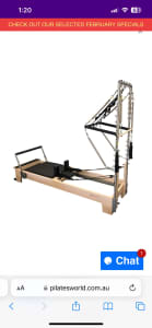 Pilates Reformer and Tower (Half Trapeze)