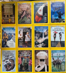 National Geographic collection, approx. 124 issues 1979 - 1990.