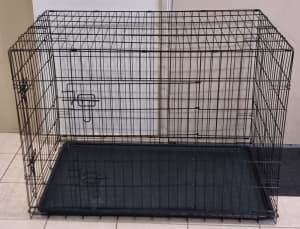 Folding Pet Crate X-Large with Crate Cover