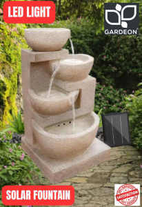 Solar Water Fountain Features Bird Bath LED - Limited Stock