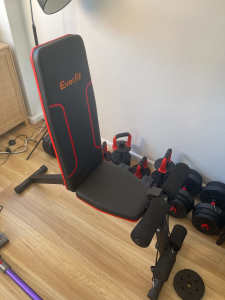 60kg Weight Set with Incline Decline Bench - Optional Treadmill
