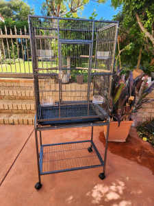Bird cage with stand like new