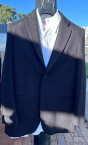 Formal black suit with white shirt includes black pants 