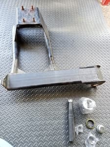 New swing away spare wheel/tyre carrier hinge and used carrier