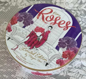 COLLECTABLE ROSES CADBURY LIMITED EDITION BY MEGAN HESS CHOCOLATE TIN