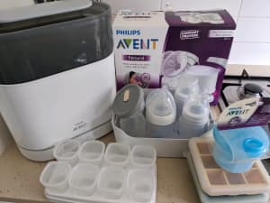 Philips Avent electric double breast pump, electric sterilizer, more