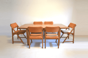6 Parker Dining Chairs. Extension Table AVAIL! Danish, Chiswell Style