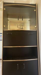 Black and Gold Display Cabinet