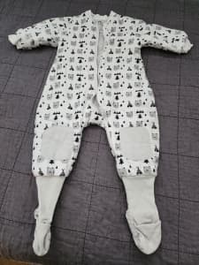 Baby Sleeping Bag Long Sleeve with Legs (Size 1/2 TOG 2.5)
