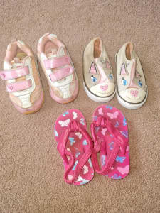 Pre-used Toddler Girls Shoes - Size 5