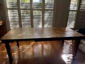 Large solid timber dining room table - $600