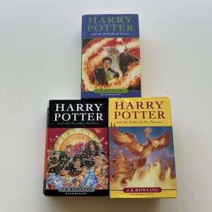 Harry Potter first edition hardcovers x3