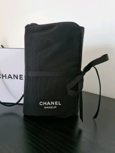 Chanel Makeup Brushes in Black case and gift bag