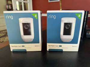 Ring Spotlight Cam Pro -Battery Type -Advanced Outdoor Security Camera