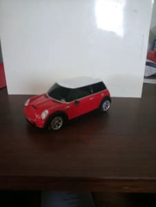 Mini Cooper scale model car.