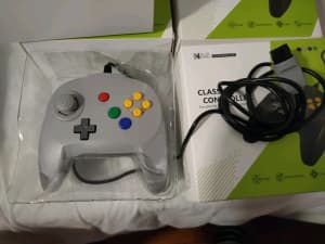 N64 Controllers x4 - Nintendo 64 grey control hori pad style brand new