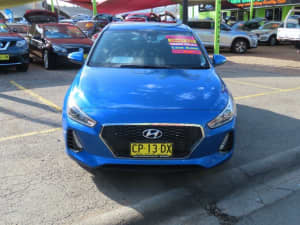 2017 Hyundai i30 PD MY18 Active Blue 6 Speed Sports Automatic Hatchback