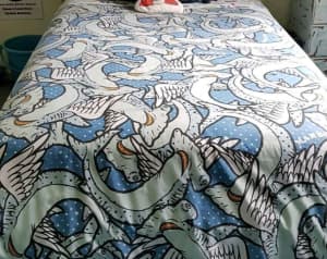 Collectable Mambo winged shark quilt cover set - sz double