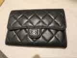 Chanel wallet black lambskin excellent condition 