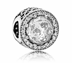 PANDORA Charm 796239CZ Radiant Hearts Sterling Silver Pup Granville