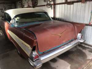 In storage since 1987. Chevrolet Bel Air 1957 Chevy coupe