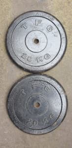 Gym 2x 20kg (40kg) TFG weight Plates