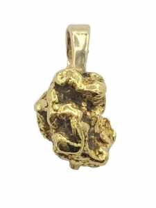20ct Yellow Gold Nugget Pendant