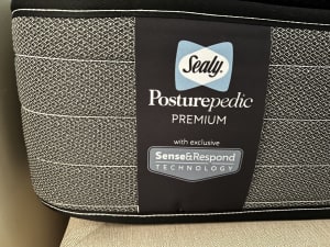 As New Posturepedic Premium King Single Mattress & bed package 