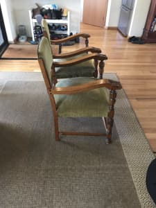 Antique oak chairs 2 of cash only