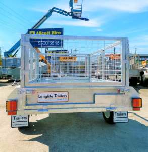 6 x 4 single axle LongLife caged trailer ( With 600 or 900 cage )