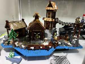 Lego Ideas Viking Village 21343 - built with box and instructions