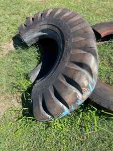 Free tyres tractor & truck tire used in a kids play area