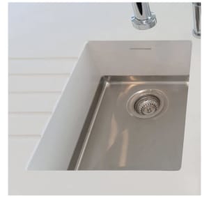 BRAND NEW Solid surface white integrated undermount corian sink