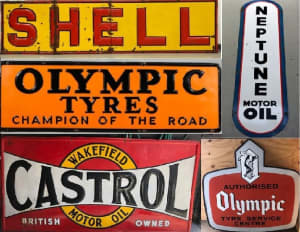 Wanted: WANTED Enamel Signs Motor Signs Petrol Signs Oil Signs 