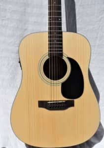 Lorden acoustic electric with tuner sold top steel string full size