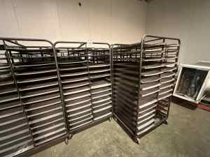 31 Twin Bay 15 Tiered Bakers Trolleys & Trays