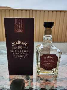 Empty Jack Daniel Single Barrel Rye