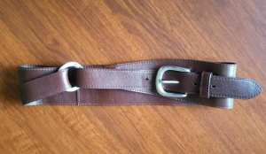 Bettina Liano Vintage Brown Leather Cinch Belt: Size S, Never Worn
