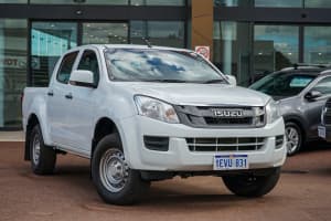 2015 Isuzu D-MAX MY15 SX Crew Cab 4x2 High Ride White 5 Speed Sports Automatic Cab Chassis