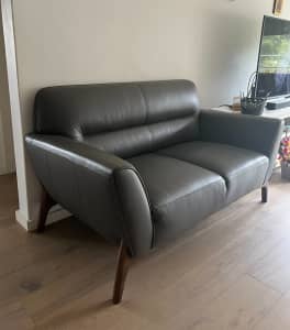 *URGENT NEED TO SELL* Genuine Leather Lounge Pair (3 AND 2 seater)
