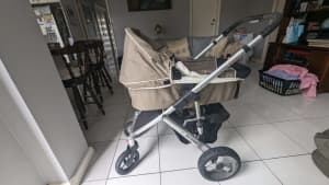 Pram - full set with bassinet and chair