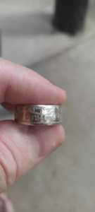 Genuine .925 Australian Sterling silver Florin Currency rings.