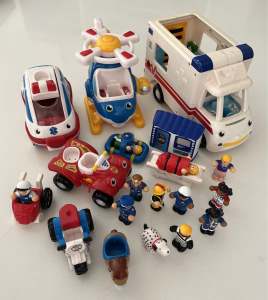 Wow Toys - ambulance, helicopter, buggy, quad bike