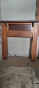 Wooden fire place surround