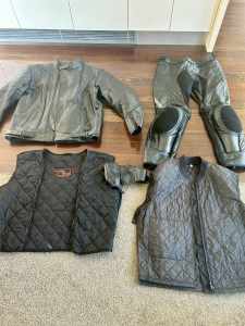 Full Leather XL- XXL Motorcycle Jacket Pants Liners