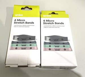 2x Brand New Fitness Micro Stretch Bands