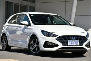 2021 Hyundai i30 PD.V4 MY21 Polar White 6 Speed Sports Automatic Hatchback
