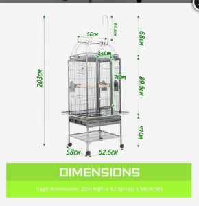 Large Bird Cage - AS NEW