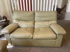 Parker 2 seater leather couch